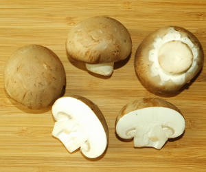 Braune Champignons